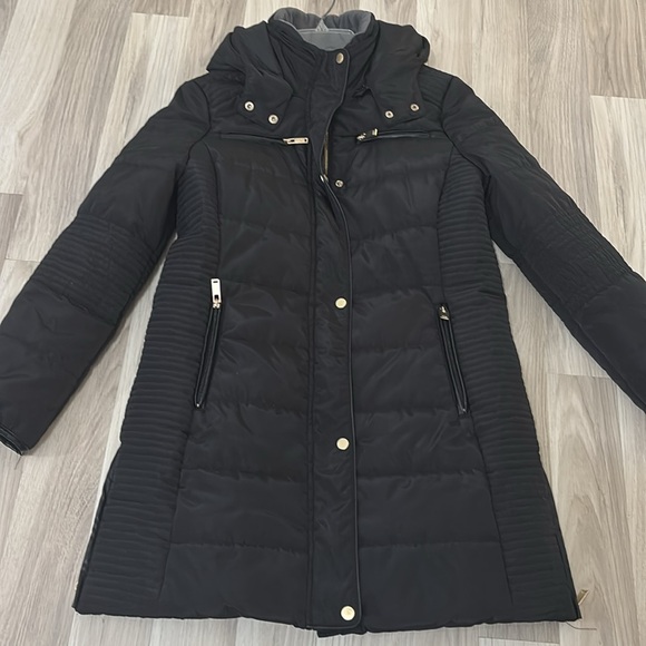 Coffee Shop New York Puffer Hooded ‎ Women's Coat Size Large - Picture 5 of 12